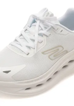 Pantofi sport SKECHERS albi, 129409, din material textil imagine