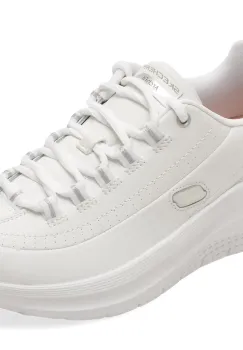 Pantofi sport SKECHERS albi, 150061, din piele ecologica imagine