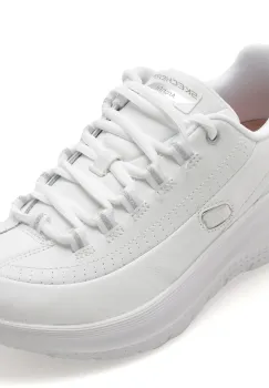 Pantofi sport SKECHERS albi, 150061, din piele naturala imagine