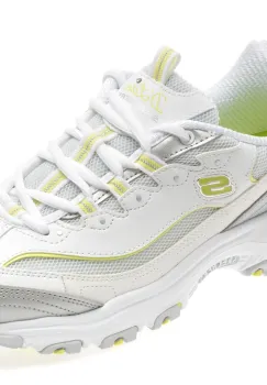 Pantofi sport SKECHERS albi, 150246, din piele ecologica imagine