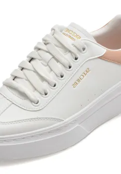 Pantofi sport SKECHERS albi, 185060, din piele ecologica imagine