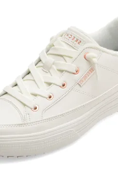 Pantofi sport SKECHERS albi, ARCH FIT ARCADE, din piele ecologica imagine