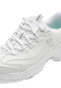 Pantofi sport SKECHERS albi, D LITES, din piele ecologica imagine