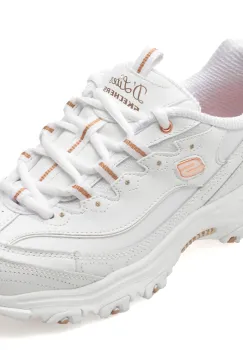 Pantofi sport SKECHERS albi, D LITES, din piele ecologica imagine