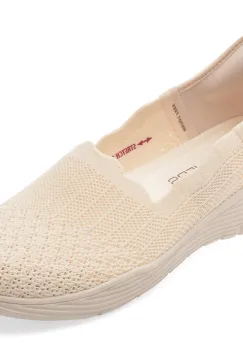 Pantofi sport SKECHERS albi, SEAGER, din material textil imagine