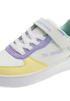 Pantofi sport SKECHERS albi, SPORT COURT 92, din piele ecologica imagine