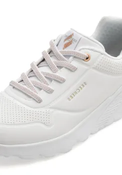 Pantofi sport SKECHERS albi, UNO LITE, din piele ecologica imagine