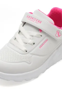 Pantofi sport SKECHERS albi, UNO LITE, din piele ecologica imagine