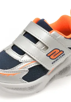 Pantofi sport SKECHERS argintii, METEOR-LIGHTS, din material textil imagine