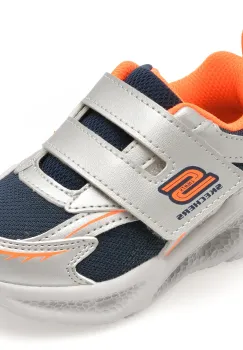Pantofi sport SKECHERS argintii, METEOR-LIGHTS, din material textil imagine