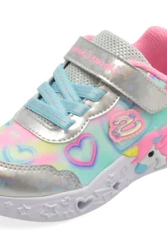 Pantofi sport SKECHERS argintii, UNICORN CHARMER, din material textil imagine