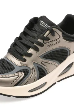 Pantofi sport SKECHERS argintii, UNO EGO, din material textil imagine