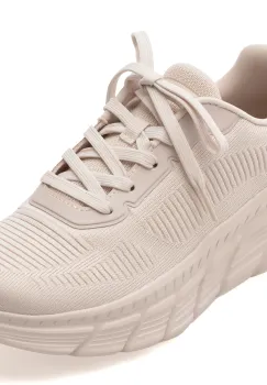 Pantofi sport SKECHERS bej, BOBS B FLEX HI, din material textil imagine