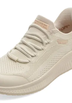 Pantofi sport SKECHERS bej, BOBS SQUAD 4, din material textil imagine