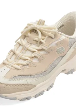 Pantofi sport SKECHERS bej, D LITES, din material textil si piele naturala imagine