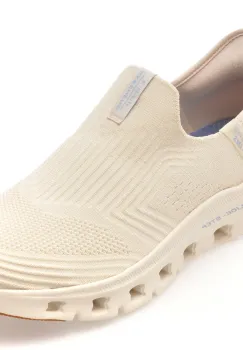 Pantofi sport SKECHERS bej, GLIDE-STEP PRO, din material textil imagine