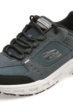 Pantofi sport SKECHERS bleumarin, OAK CANYON, din material textil si piele naturala imagine