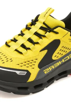Pantofi sport SKECHERS galbeni, GLIDE-STEP PLUS, din material textil imagine