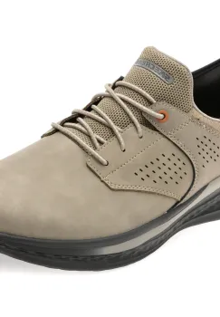 Pantofi sport SKECHERS gri, 210890, din piele naturala imagine