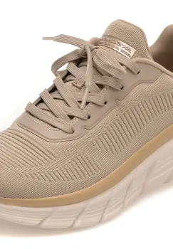 Pantofi sport SKECHERS gri, BOBS B FLEX HI, din material textil imagine