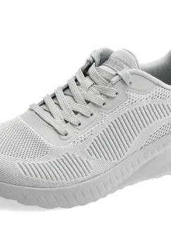 Pantofi sport SKECHERS gri, BOBS SQUAD CHAOS, din matrerial textil imagine