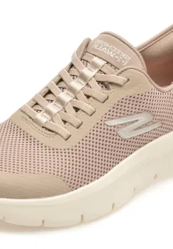 Pantofi sport SKECHERS gri, GO WALK FLEX, din material textil imagine