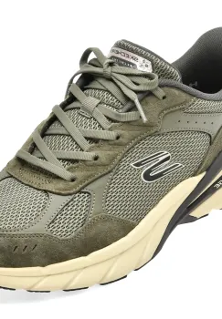 Pantofi sport SKECHERS kaki, SKECH CAGE, din material textil si piele naturala imagine