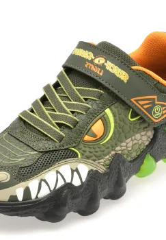 Pantofi sport SKECHERS kaki, SKECH-O-SAURUS LIGHTS 2.0, din material textil imagine