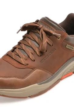 Pantofi sport SKECHERS maro, BENAGO, din piele naturala imagine