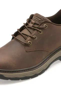 Pantofi sport SKECHERS maro, LOCKETT, din piele naturala imagine