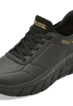 Pantofi sport SKECHERS negri, 117394, din piele ecologica imagine