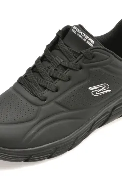 Pantofi sport SKECHERS negri, 117715, din piele ecologica imagine