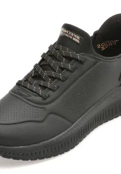 Pantofi sport SKECHERS negri, 117740, din piele ecologica imagine