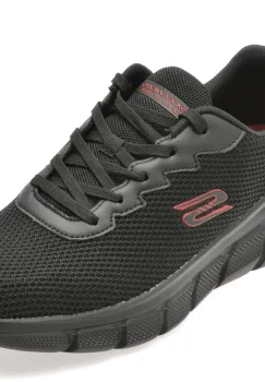 Pantofi sport SKECHERS negri, 118106, din material textil imagine