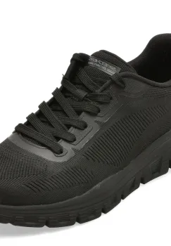Pantofi sport SKECHERS negri, 118205, din material textil imagine