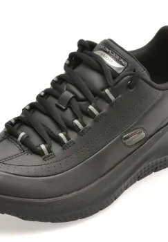 Pantofi sport SKECHERS negri, 150061, din piele naturala imagine