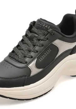 Pantofi sport SKECHERS negri, 177447, din piele ecologica imagine