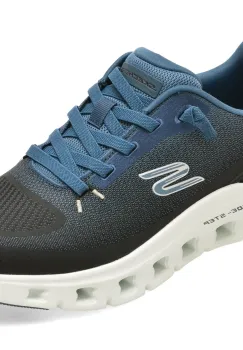 Pantofi sport SKECHERS negri, 233132, din material textil imagine