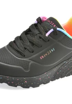 Pantofi sport SKECHERS negri, 310456L, din piele ecologica imagine