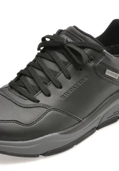 Pantofi sport SKECHERS negri, BENAGO, din piele naturala imagine