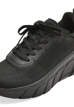 Pantofi sport SKECHERS negri, BOBS B FLEX HI, din material textil imagine