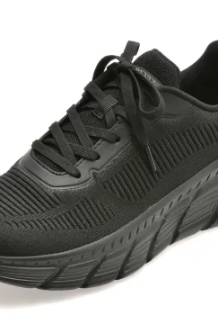 Pantofi sport SKECHERS negri, BOBS B FLEX HI, din material textil imagine