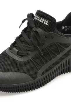Pantofi sport SKECHERS negri, BOBS GEO LITE, din material textil imagine