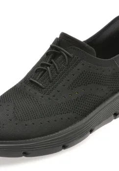 Pantofi sport SKECHERS negri, GARZA, din material textil imagine