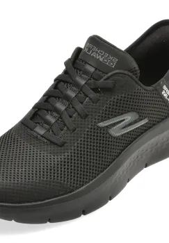 Pantofi sport SKECHERS negri, GO WALK FLEX, din material textil imagine