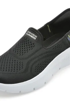 Pantofi sport SKECHERS negri, GO WALK FLEX, din material textil imagine