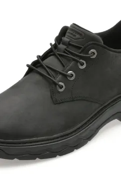 Pantofi sport SKECHERS negri, LOCKETT, din piele naturala imagine