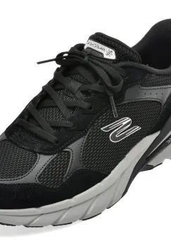 Pantofi sport SKECHERS negri, SKECH CAGE, din material textil si piele naturala imagine