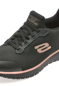 Pantofi sport SKECHERS negri, SQUAD SR, din material textil imagine