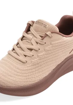 Pantofi sport SKECHERS nude, BOBS MODA FLEX, din material textil imagine